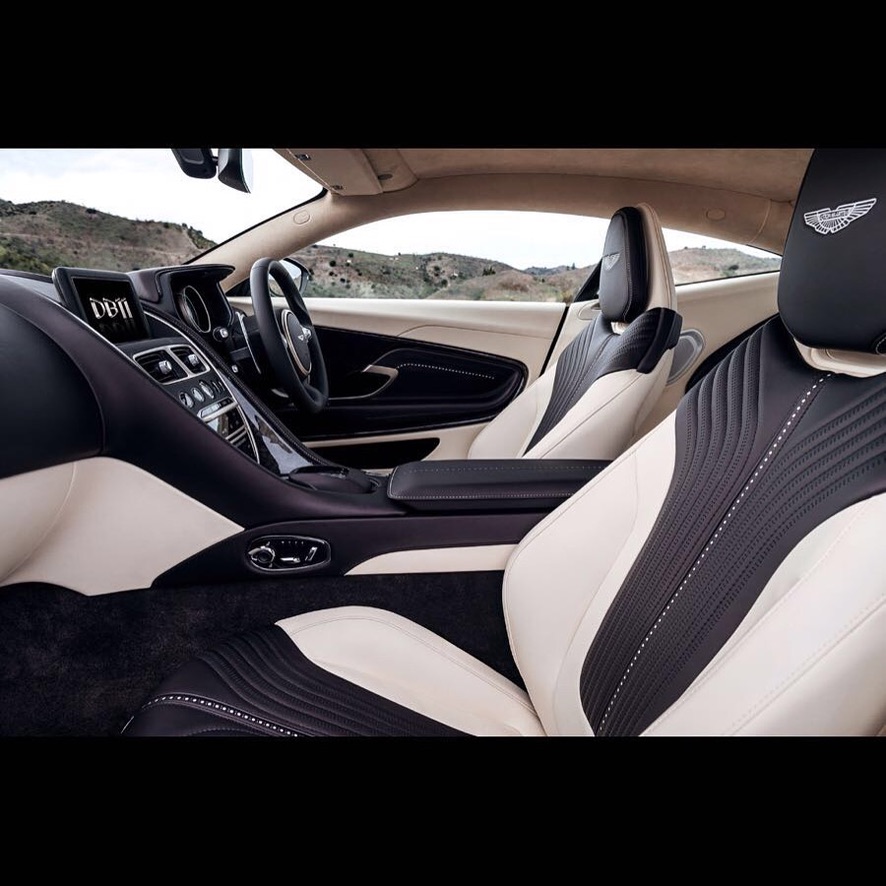 Aston Martin DB11 cabin and two-tone seating